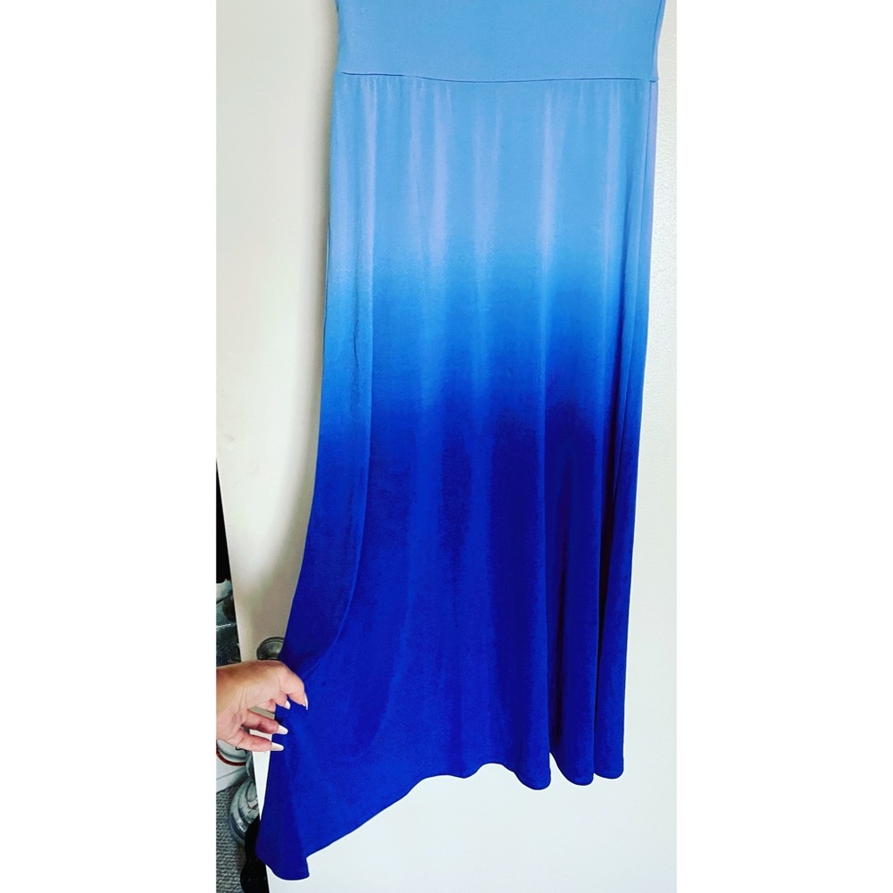 New Ombre Blue S Los Angeles Maxi Stretchy Skirt L